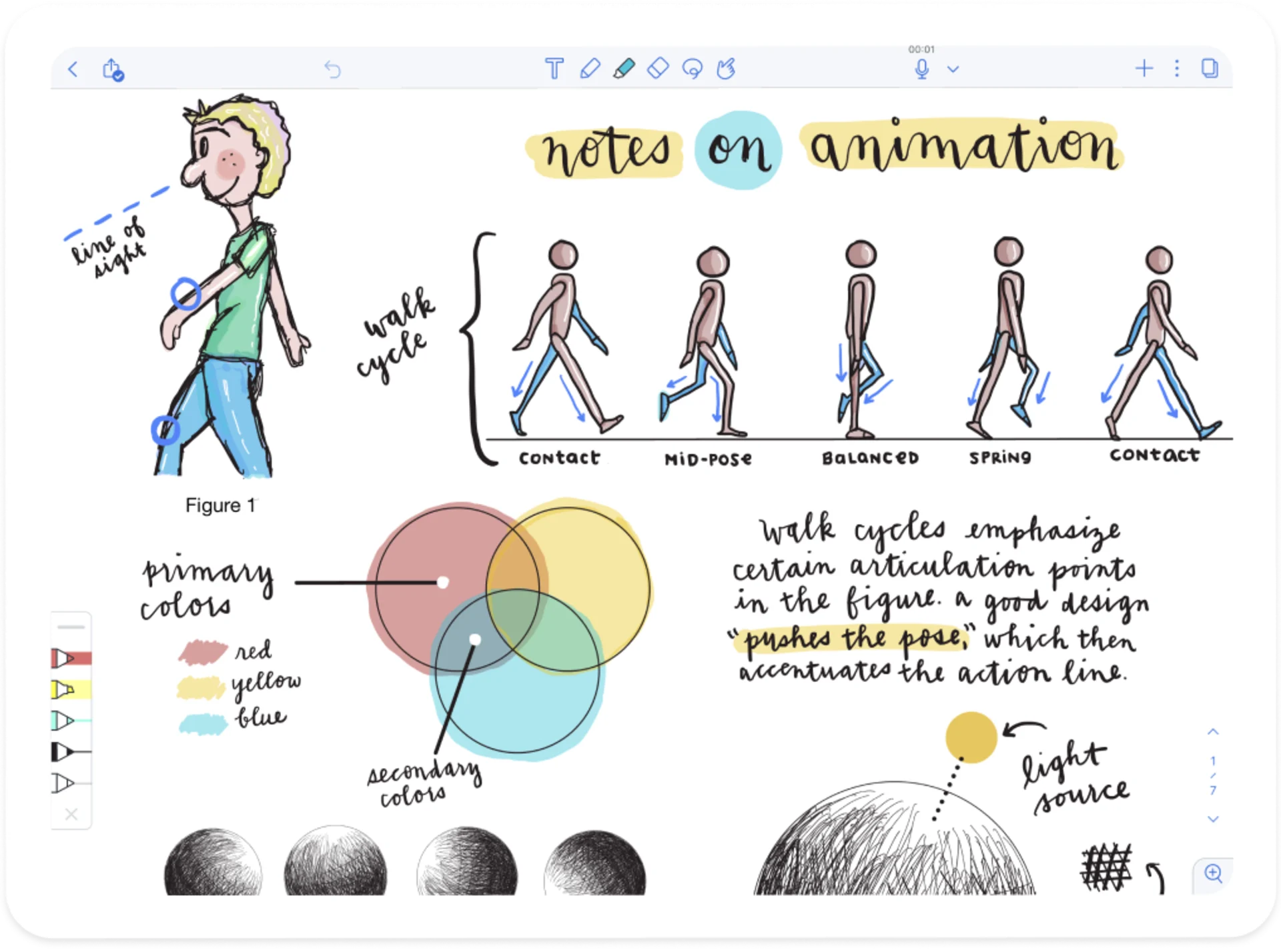 Using Notability for Sketch Drawings