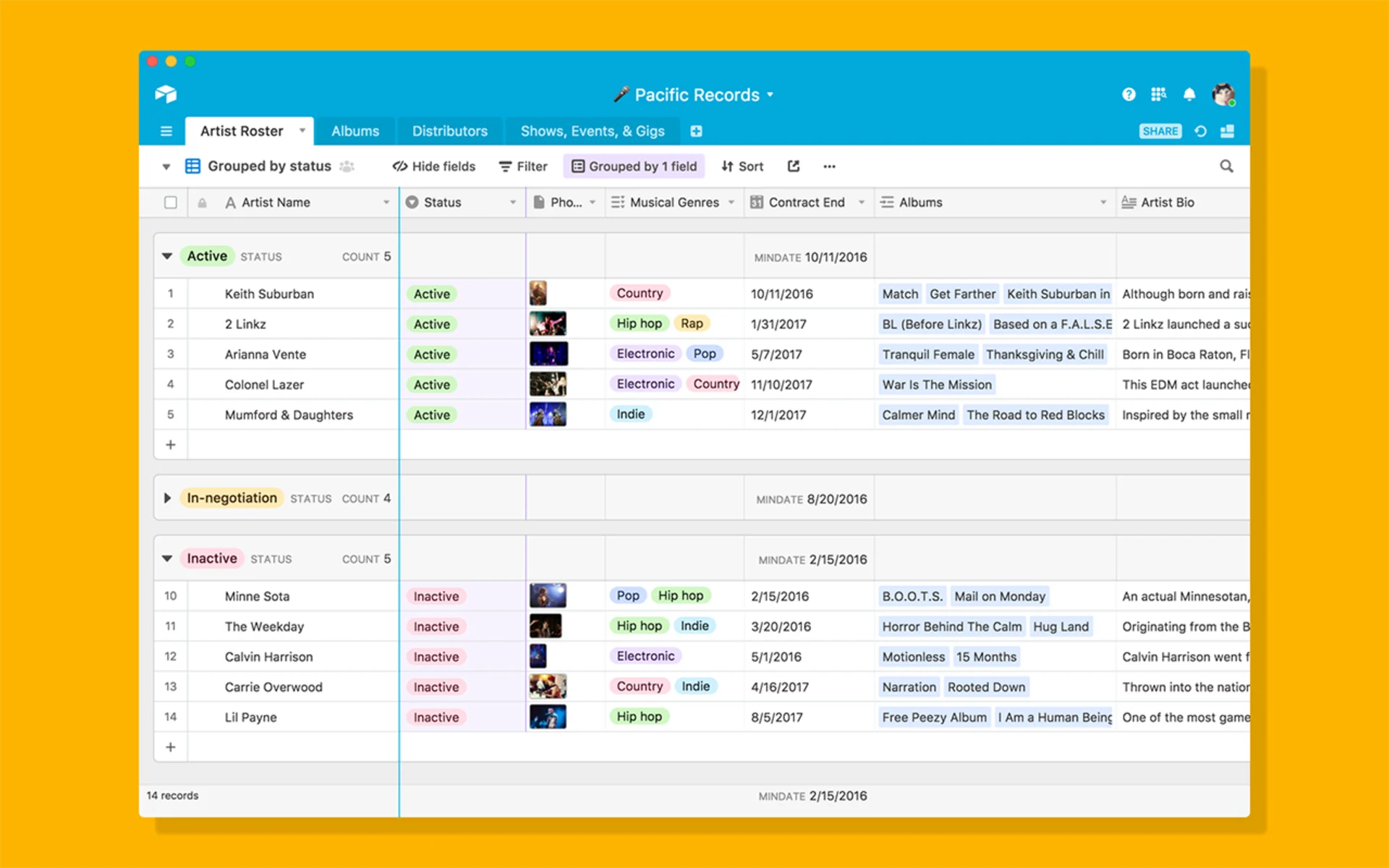 Managing Tables in Airtable, Project Management Software