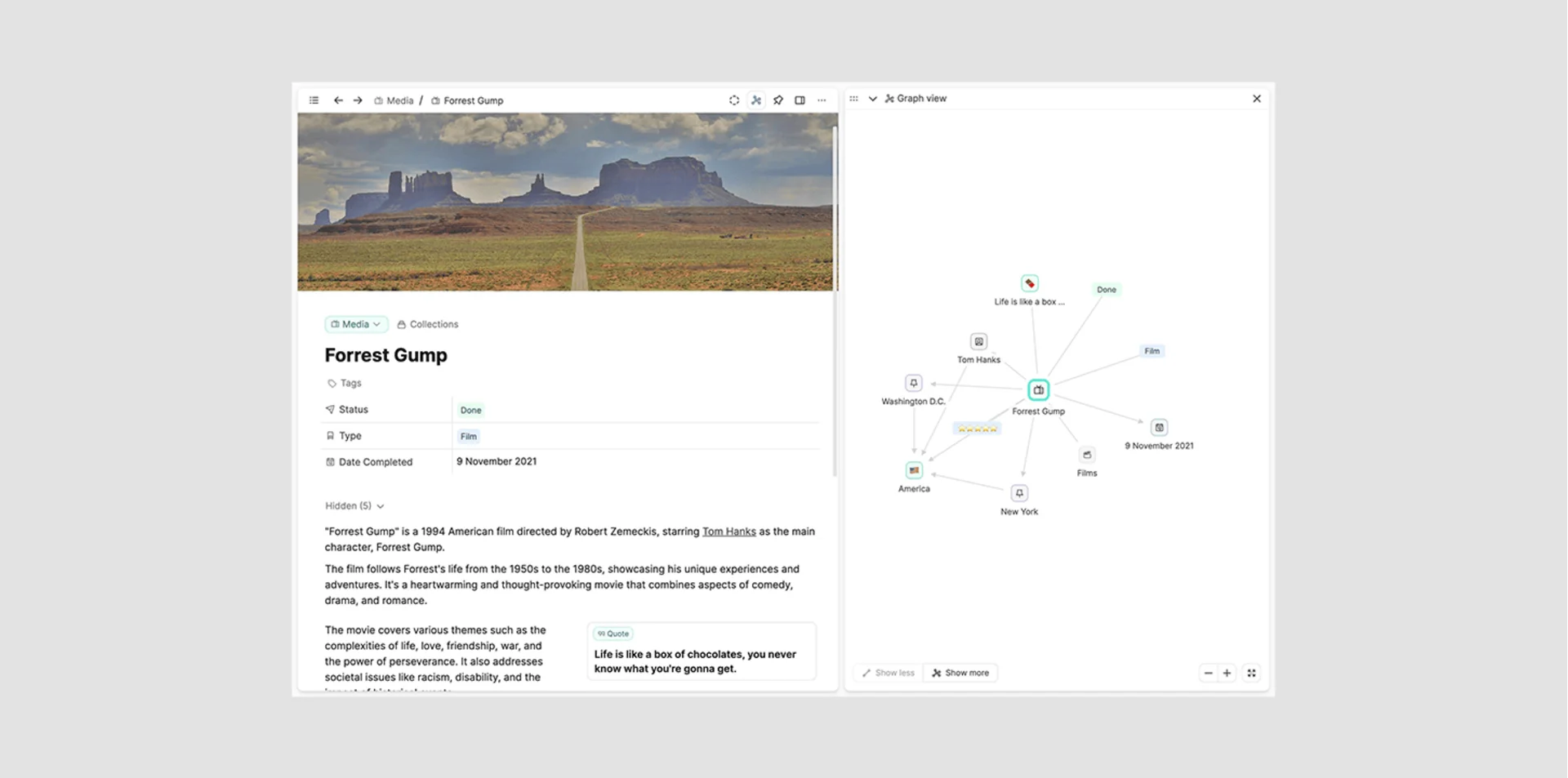 Graph View in Capacities
