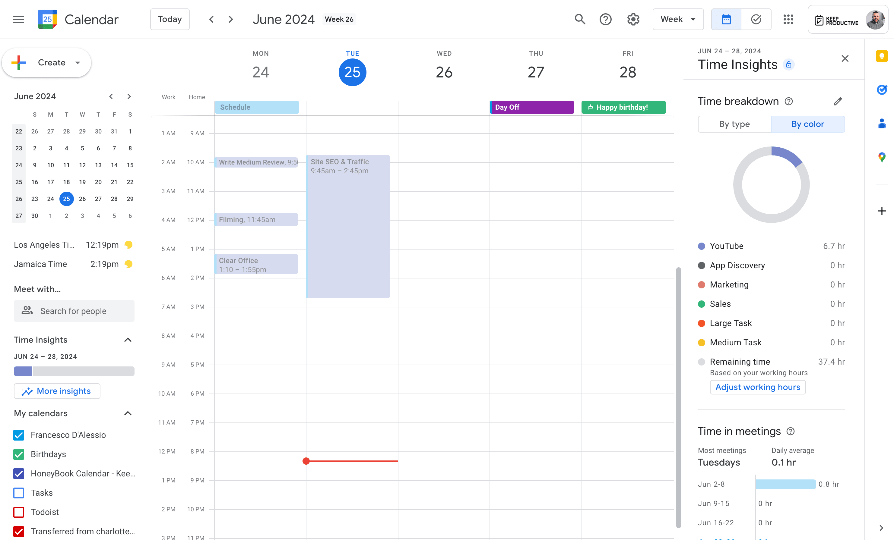 Google Calendar - Home