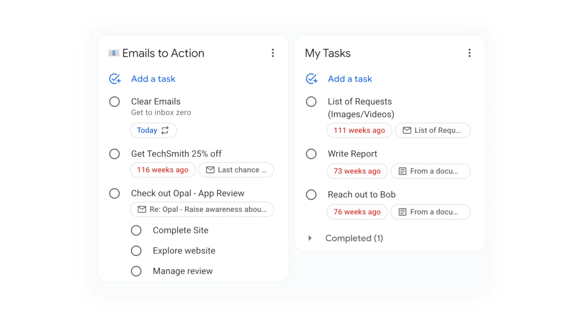 Kanban View inside Google Tasks, Web