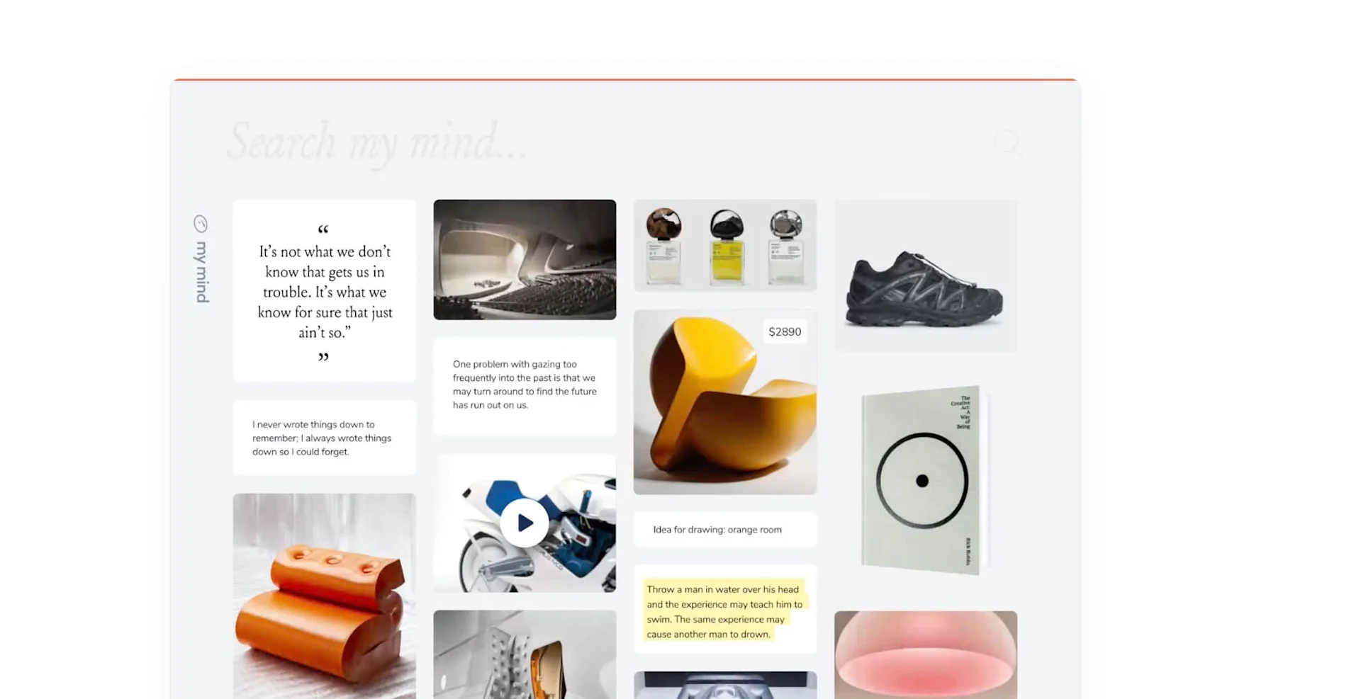 mymind - organizing bookmarks