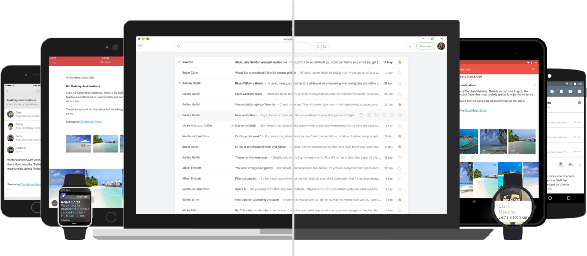 Newton Mail, Multiple Devices, Email App