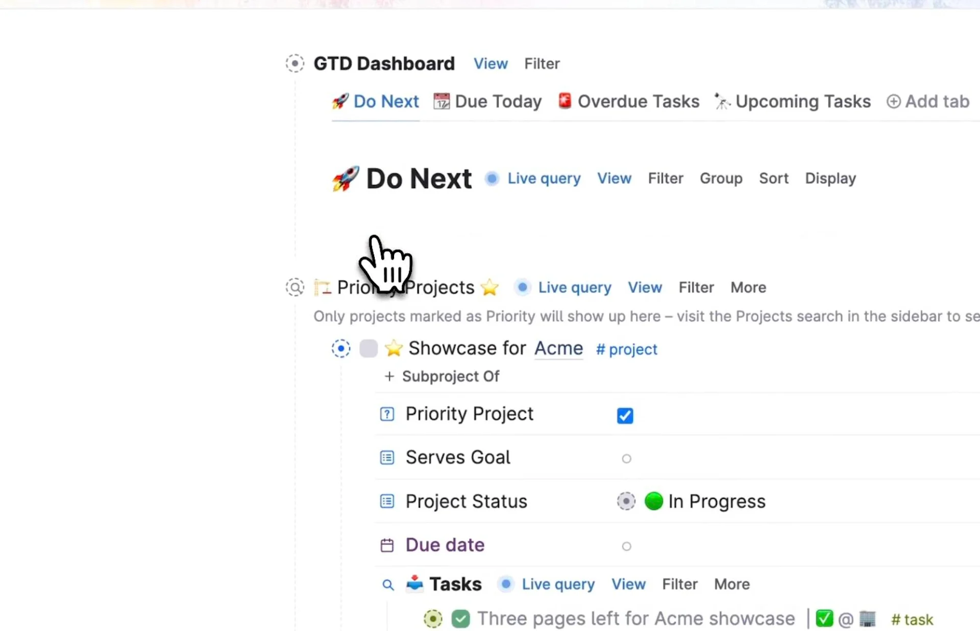 Planning with Tana, PKM app