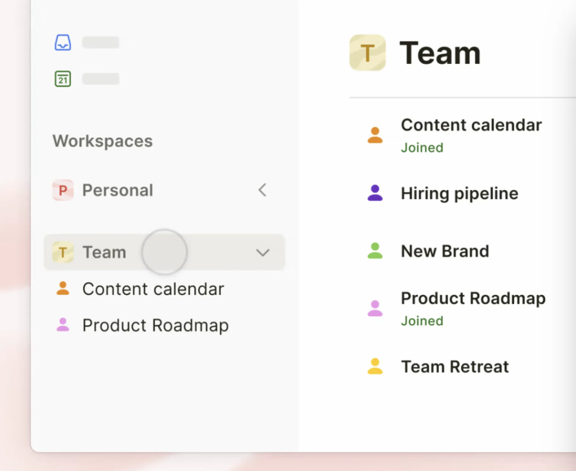 Todoist Workspaces, Switching Workspaces