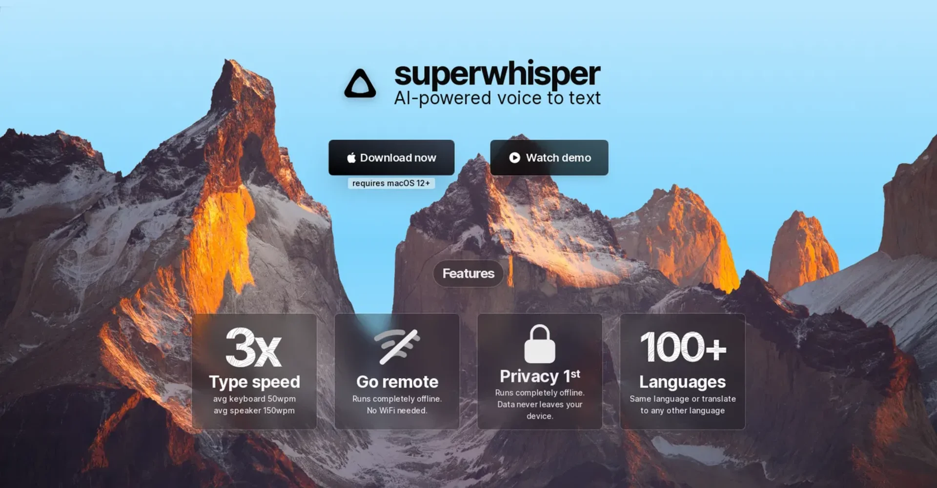 Superwhisper app