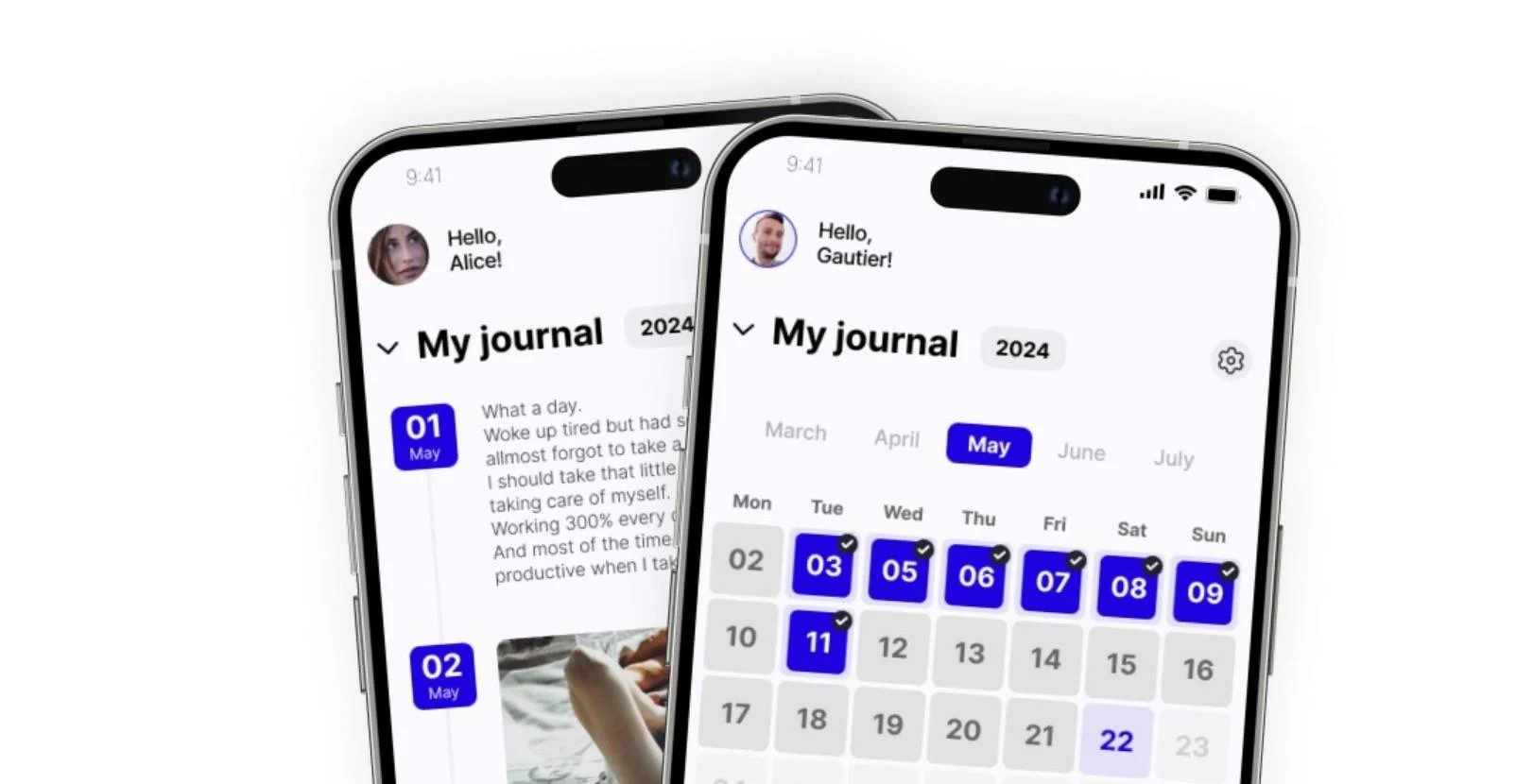 ULY Journal App - Home