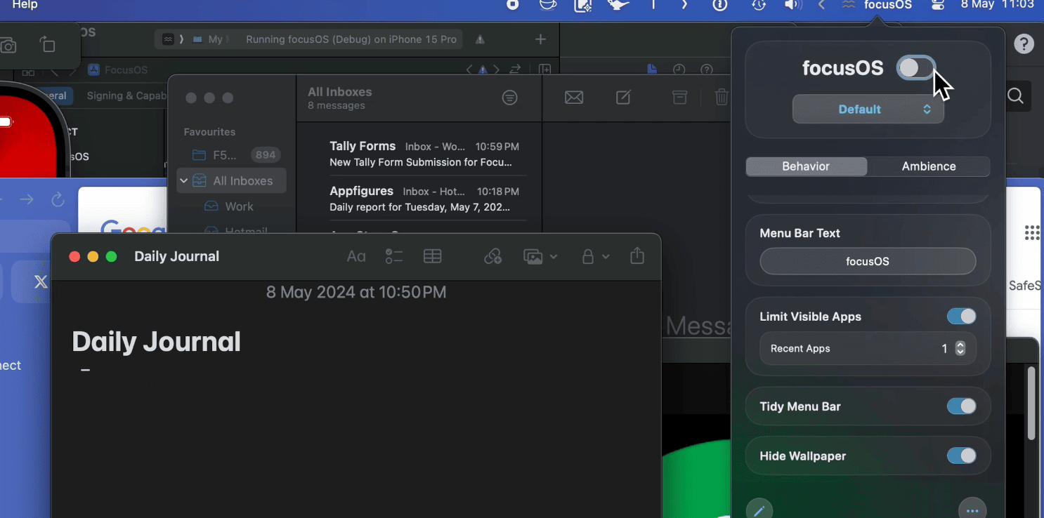 FocusedOS - Home, Blocking sites