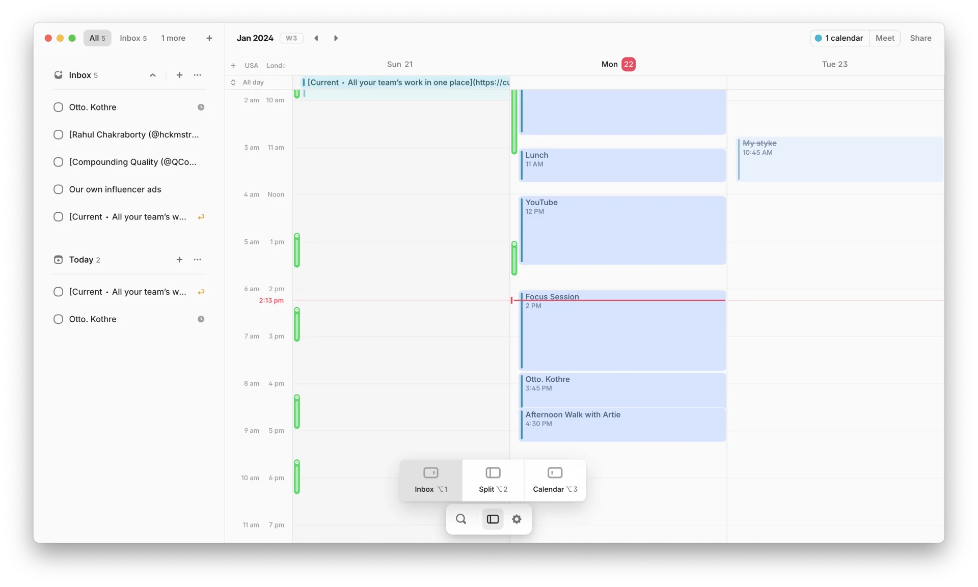 Amie Calendar App, Managing Your Calendar, Schedule