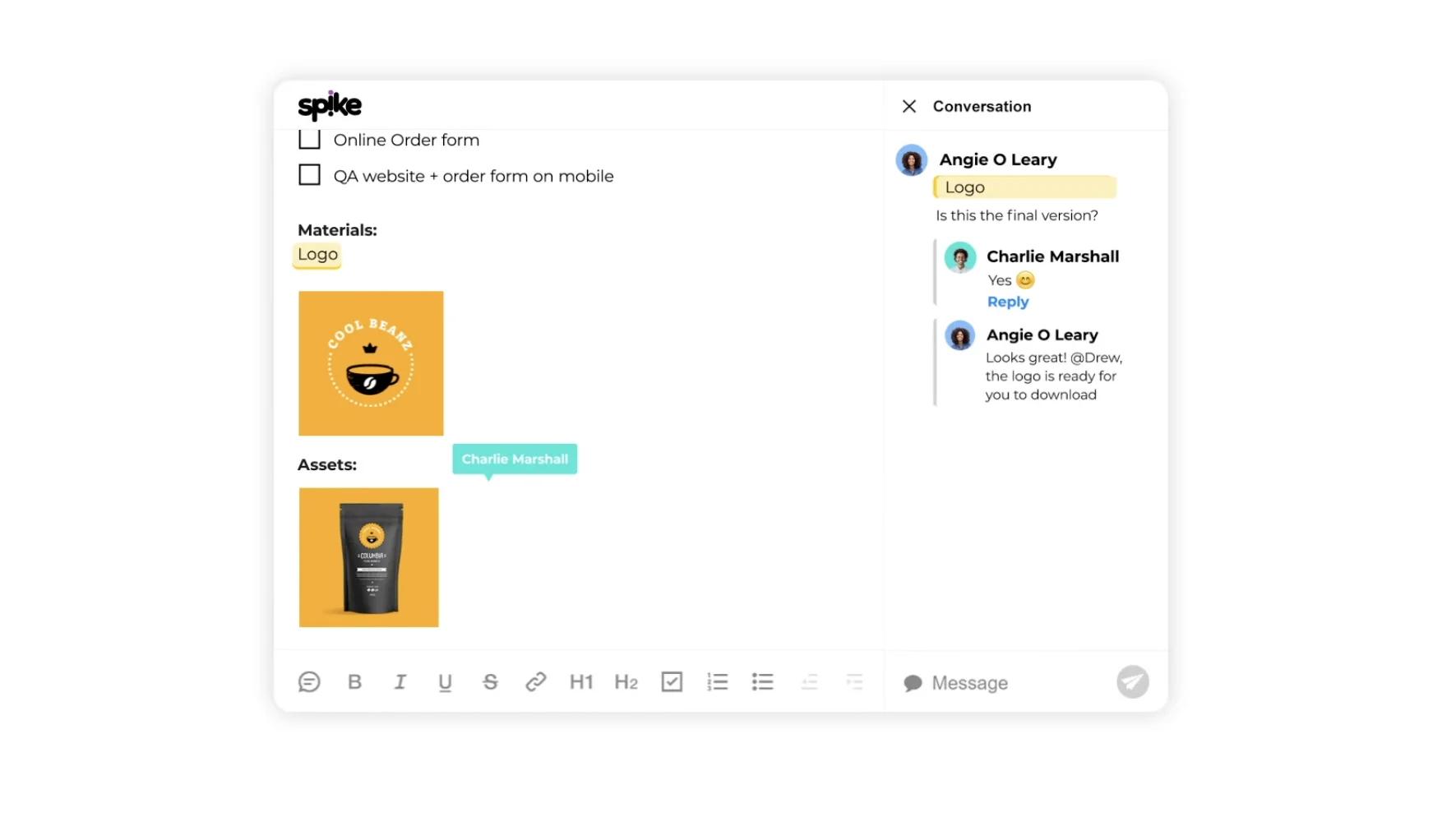 Collaborate in Email Together, with Spike Mail