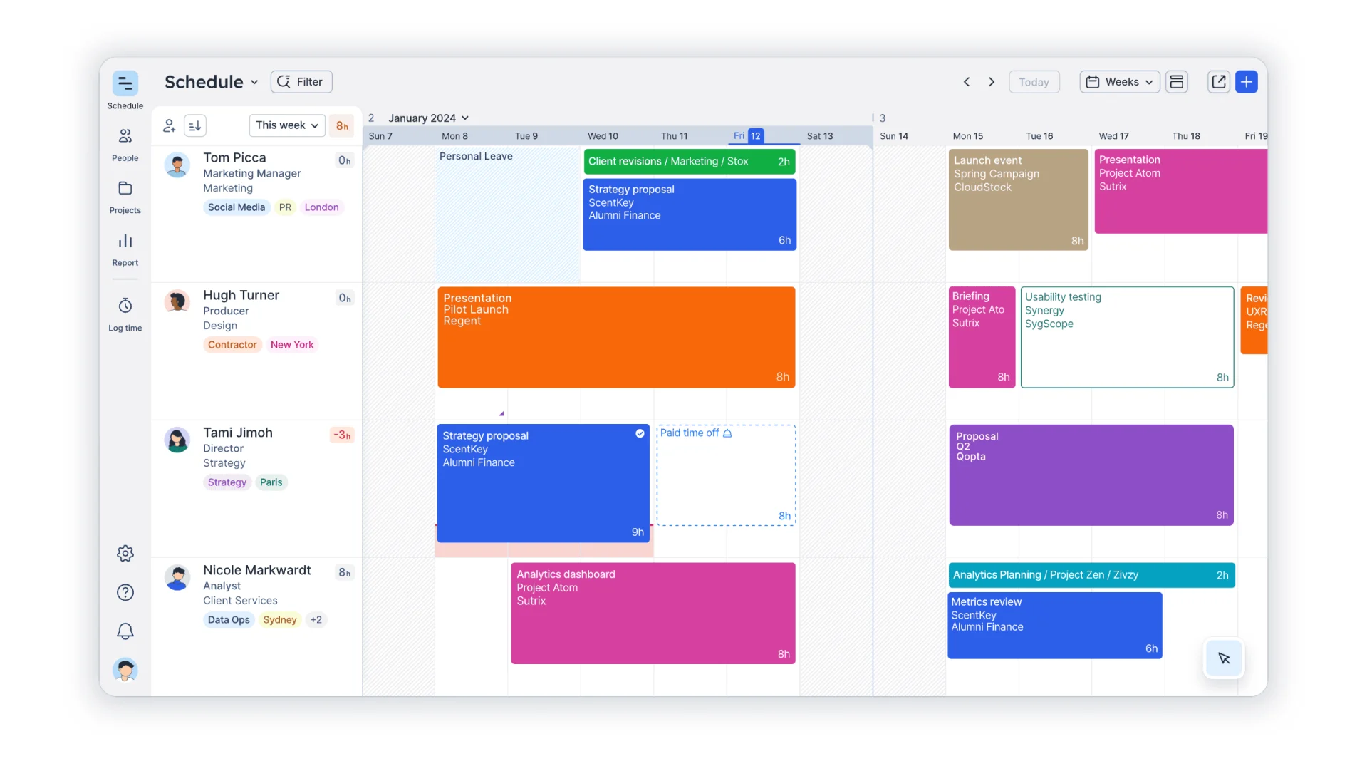 Float is a project management tool for managing teams, tasks, planning, time tracking and more.