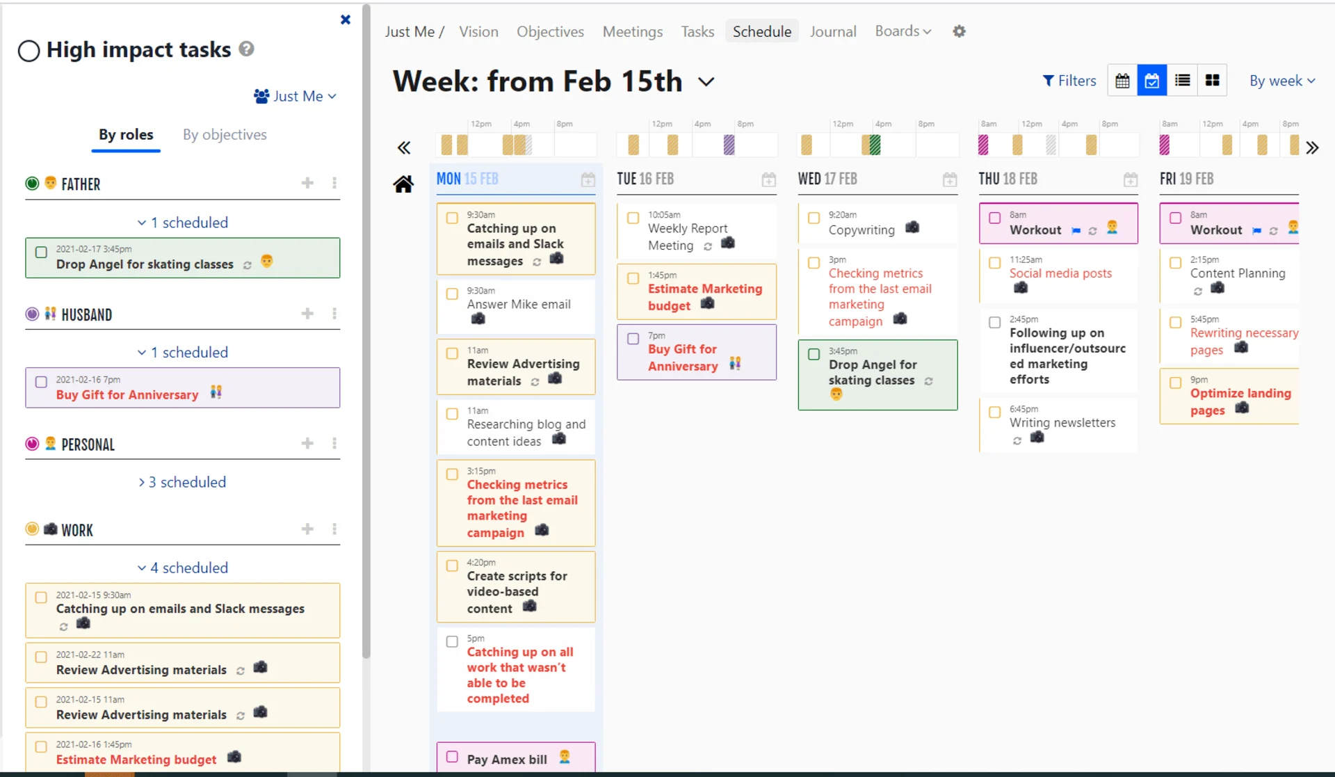 WeekPlan.net, Week Plan App Planner