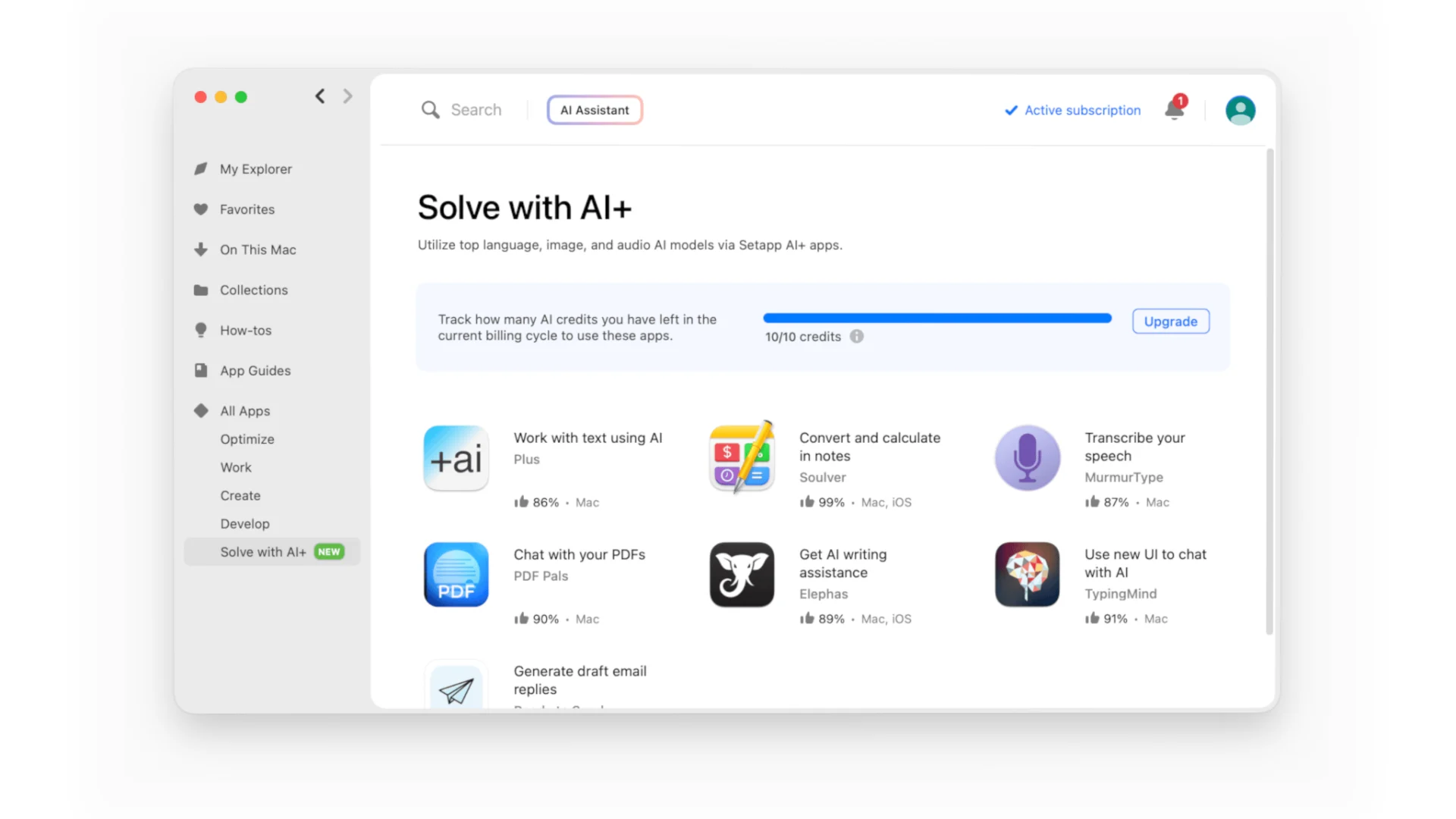 New AI Pricing for Setapp
