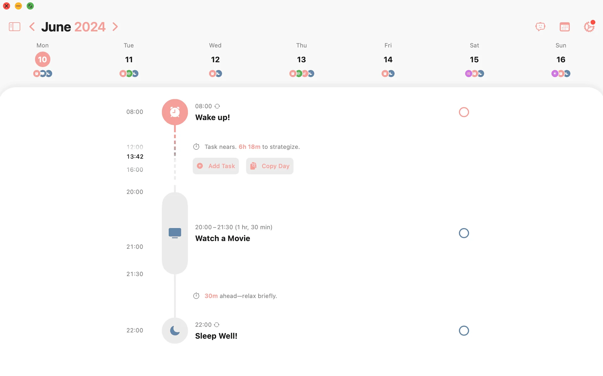 Structured, Daily Planner App on MacOS, Plan Your Day