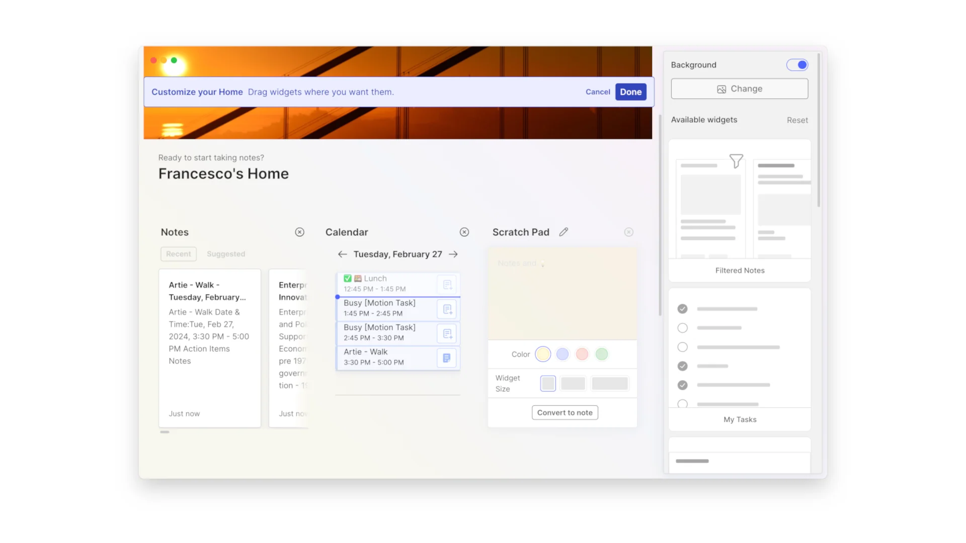Evernote - Home Widgets