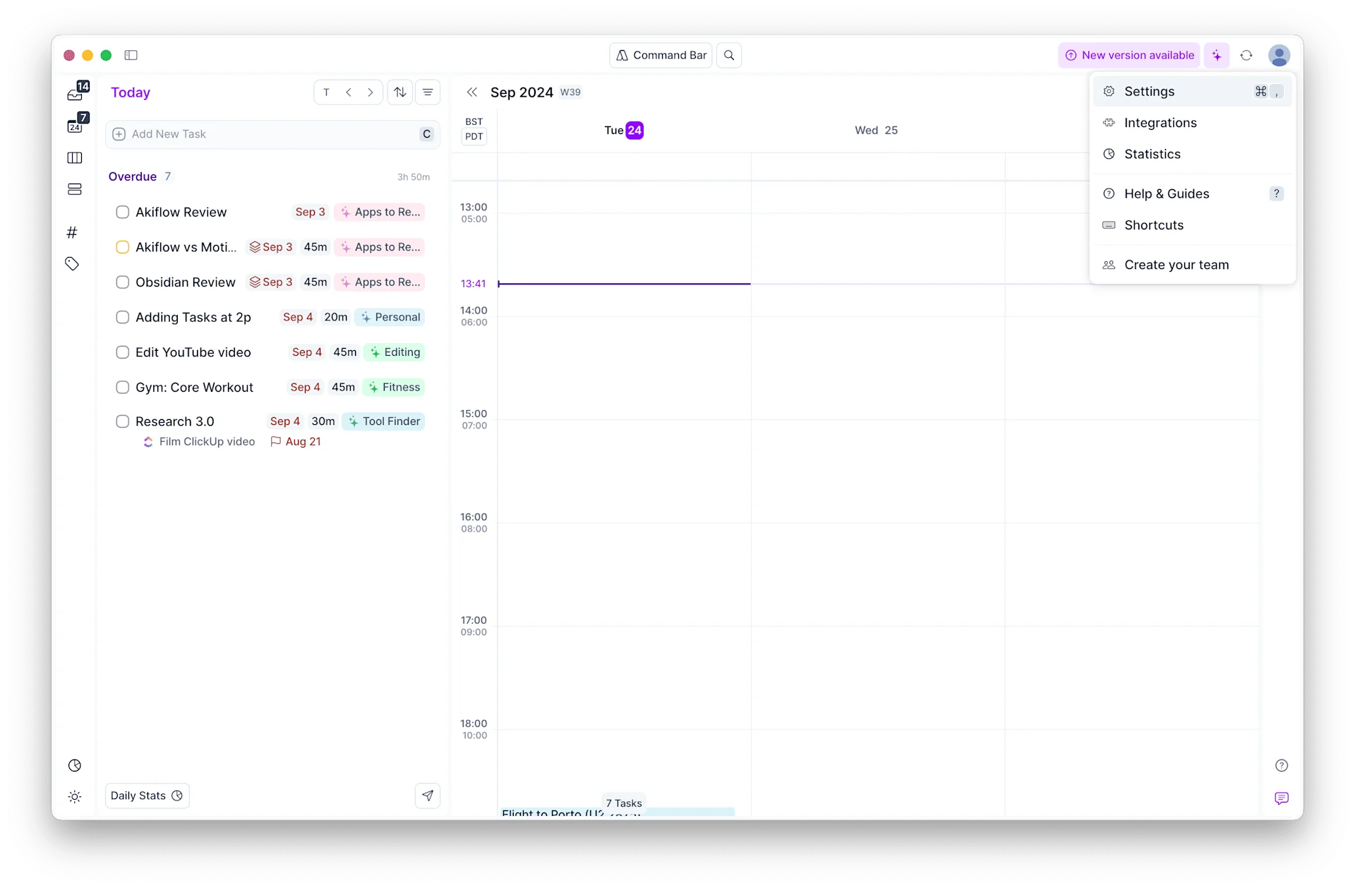 Create an account in Akiflow