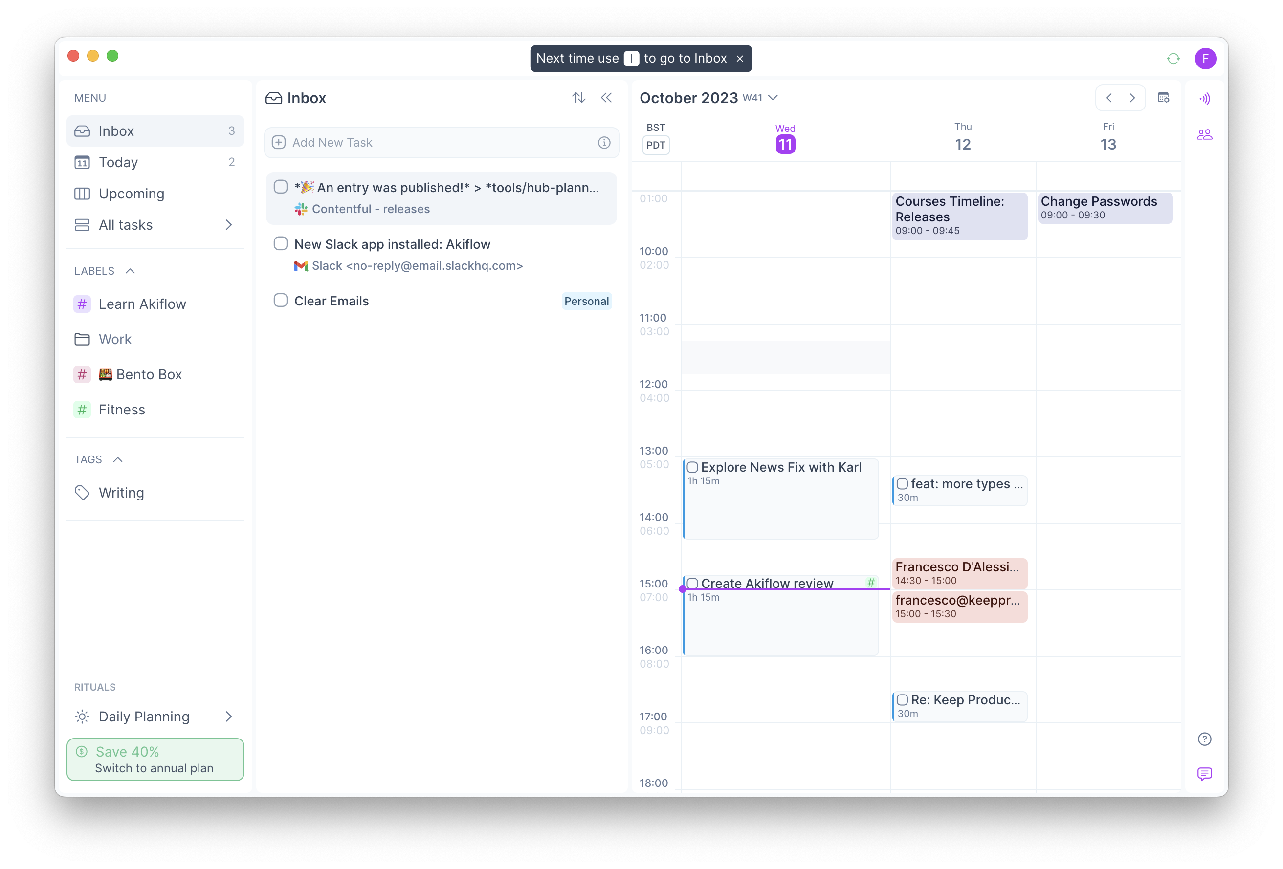 Akiflow Review (2024): Best Features, Pricing & Opinion