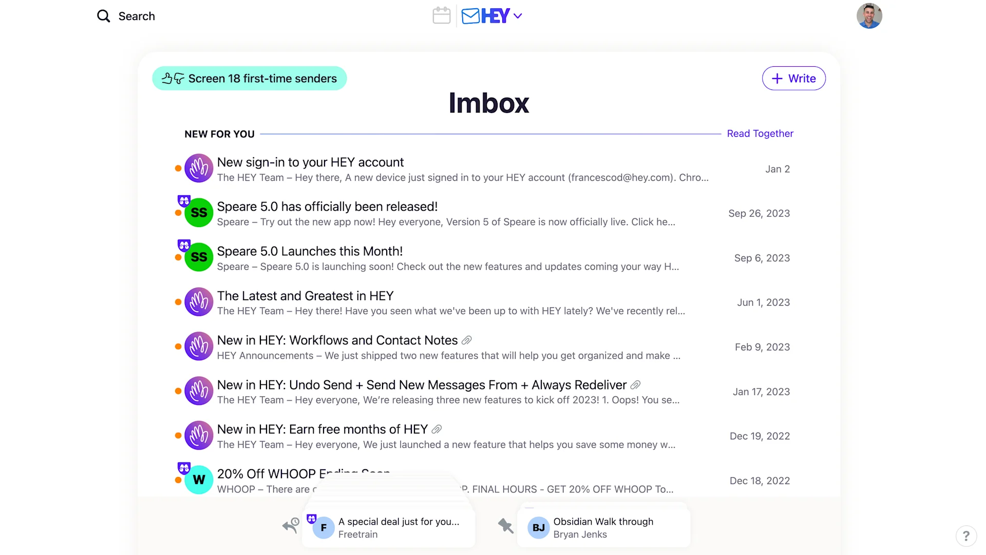 HEY Email, Managing Your Inbox, Email Management with Imbox