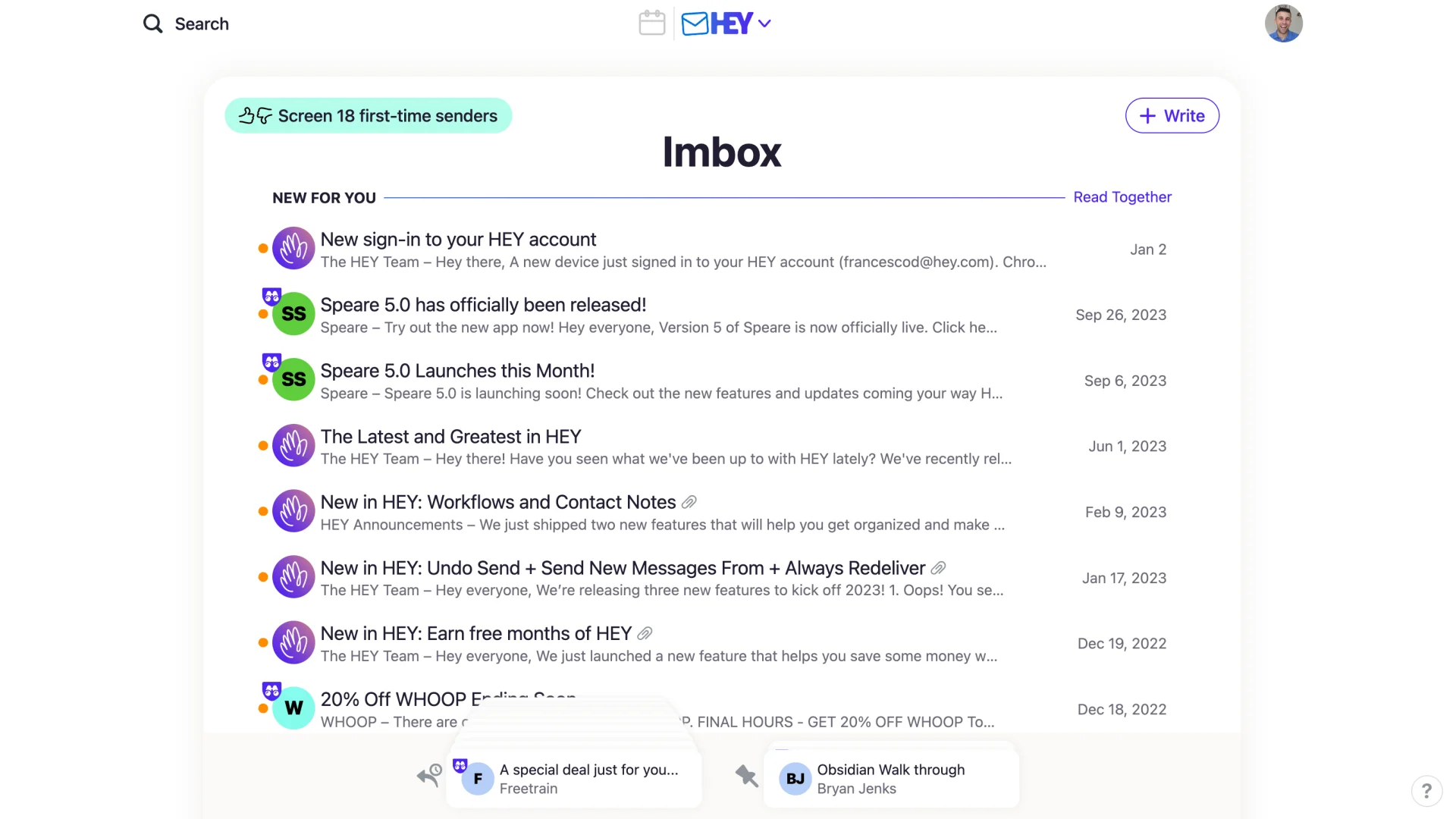 HEY Email, Managing Your Inbox, Email Management with Imbox