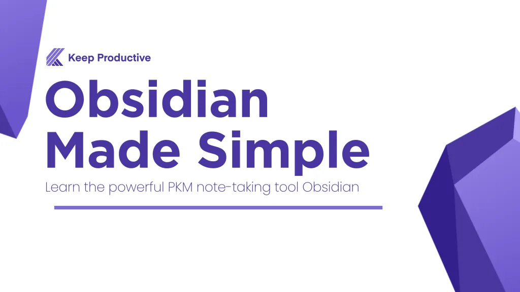 Obsidian Made Simple Course Banner