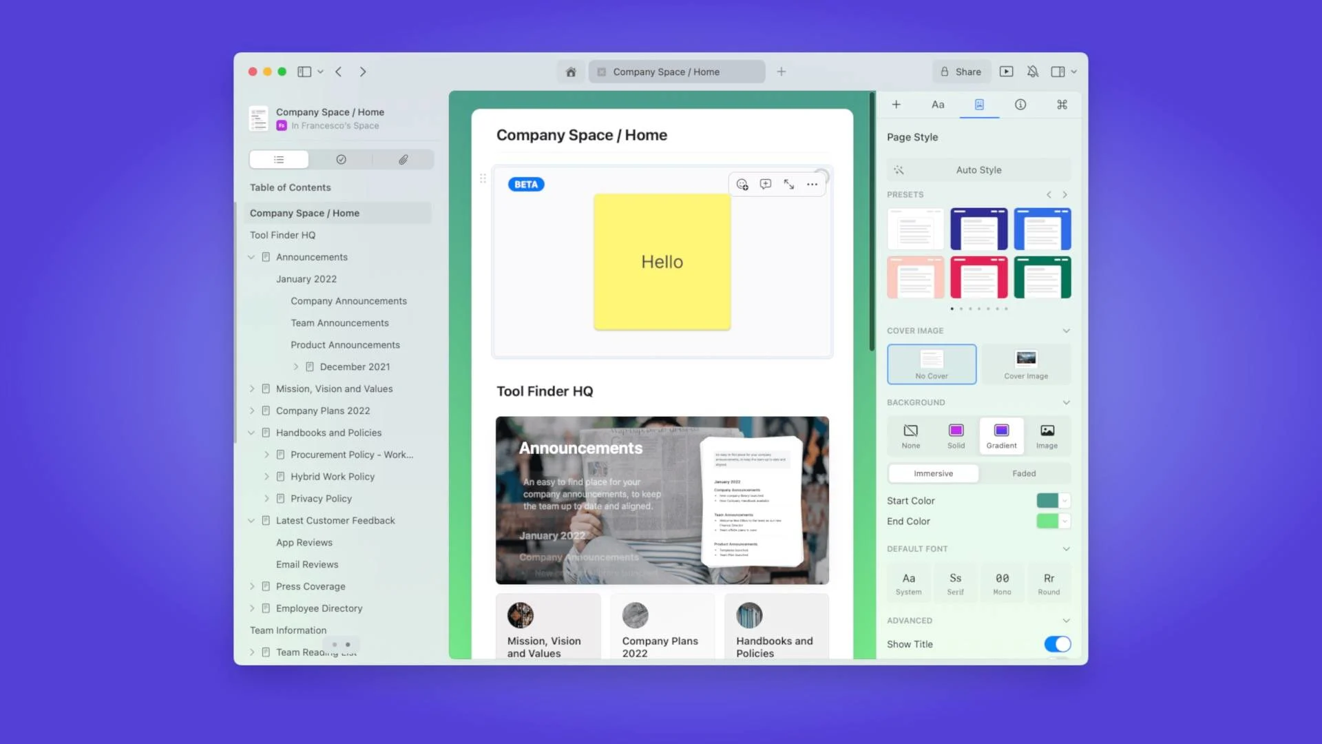 Whiteboards in Craft.do