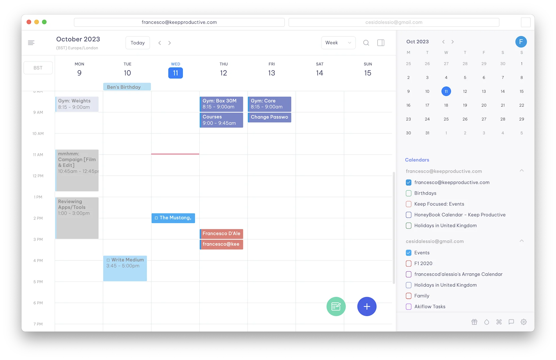 Vimcal Calendar App