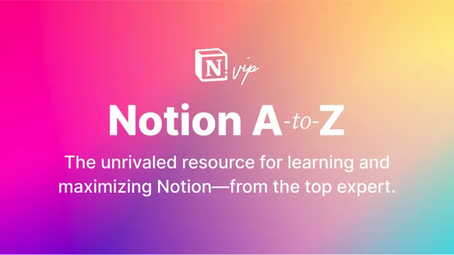 Notion Course A to Z