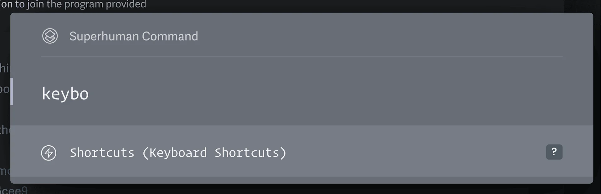 Keyboard Shortcuts in Superhuman