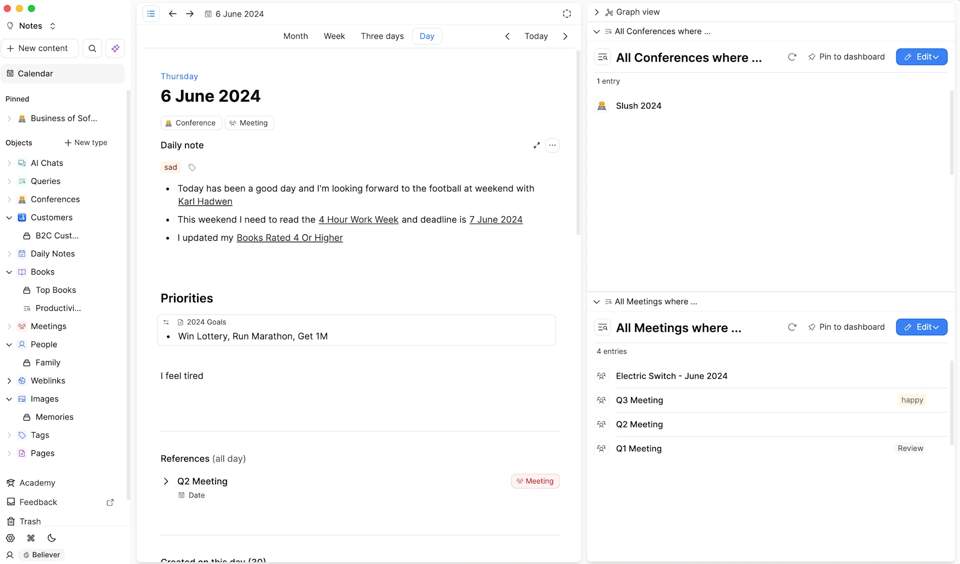 Capacities App, Note-Taking App