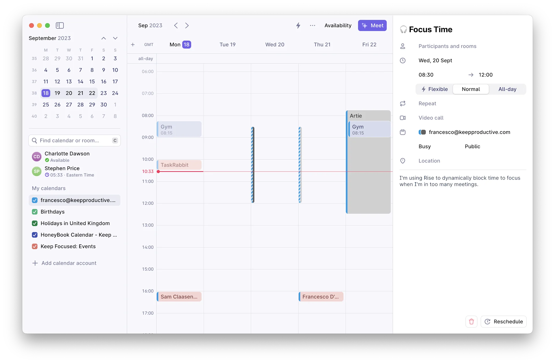 Rise Calendar Review A Great Calendar Application?