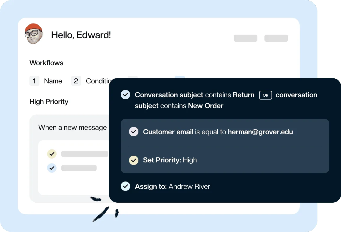 Keeping Email App, Inbox Shared, Workflows