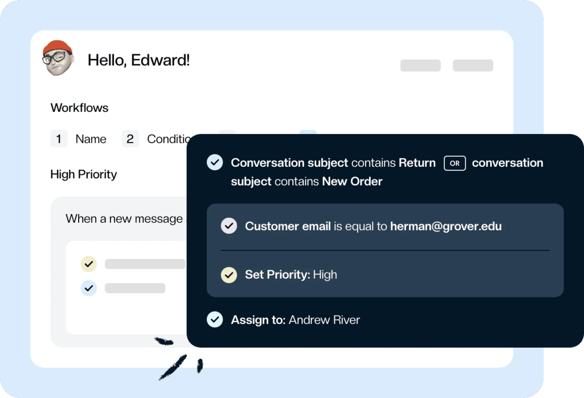Keeping Email App, Inbox Shared, Workflows