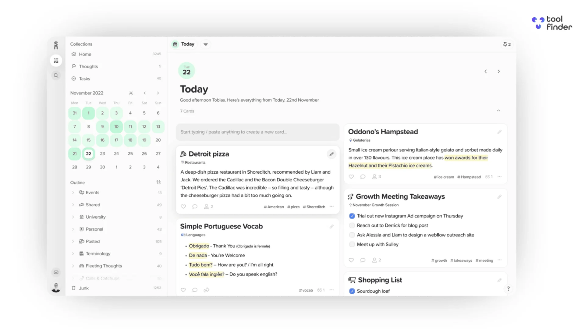 Supernotes, used for study notes and PKM note-taking