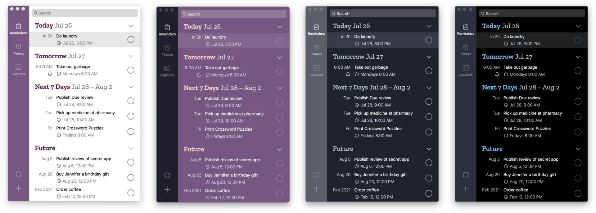 Due reminder tool for Mac and iPhone for persistent reminders to get things done.