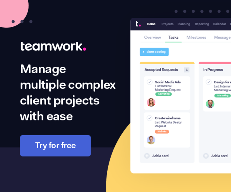 teamwork - Manage multiple complex client projects