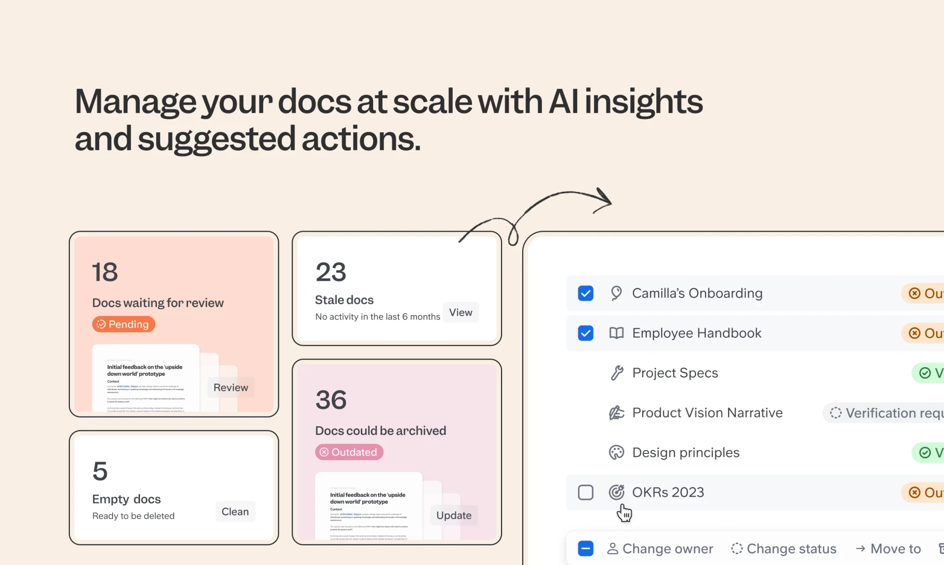 AI Insights from Knowledge Base, Slite