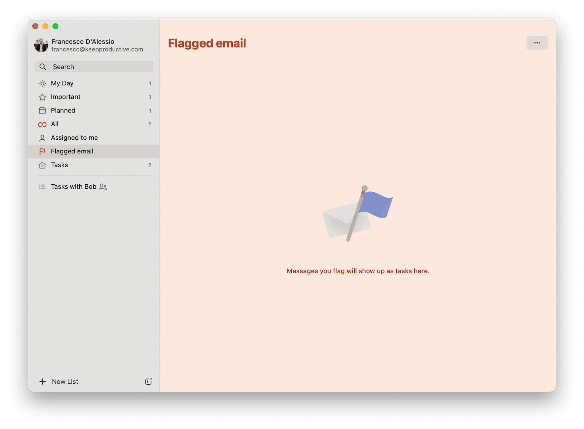 Microsoft To-Do Flagged Emails