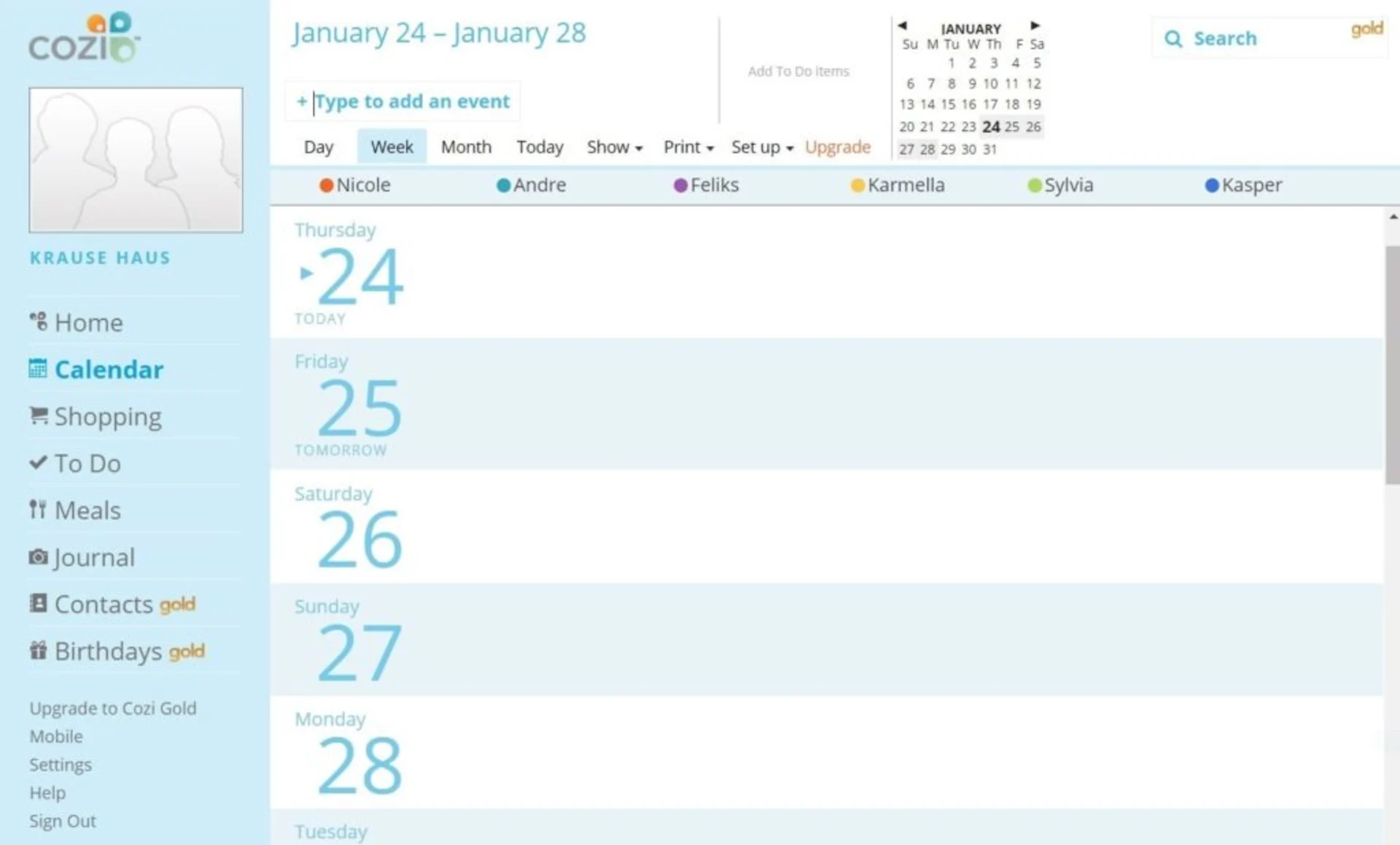 Cozi, Family Calendar App,