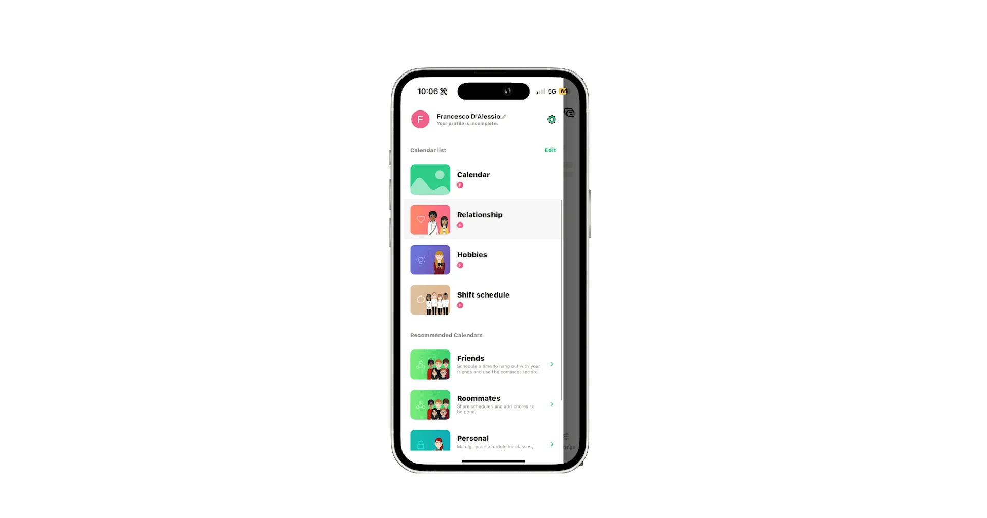 Creating an Event in TimeTree Calendar App