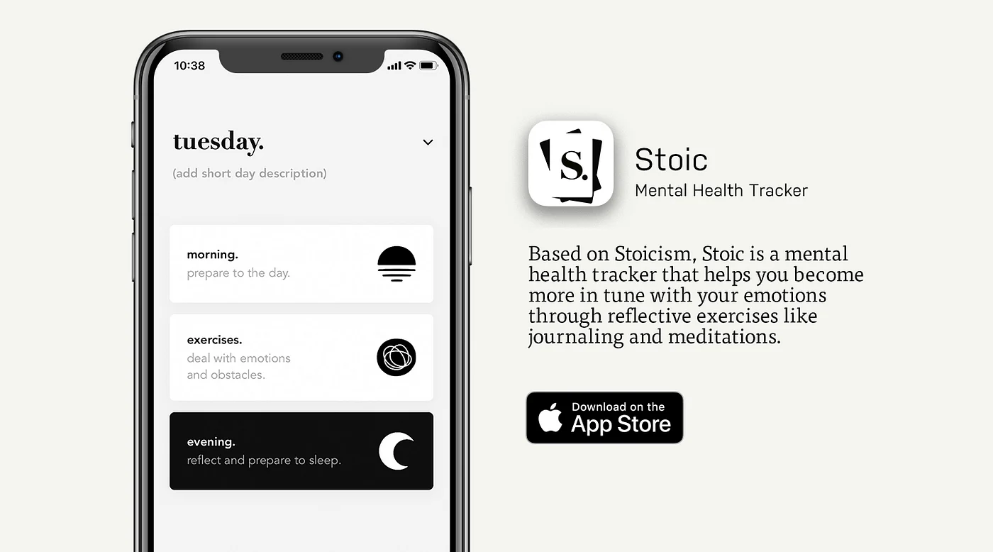 Stoic app for habits and mindfulness.