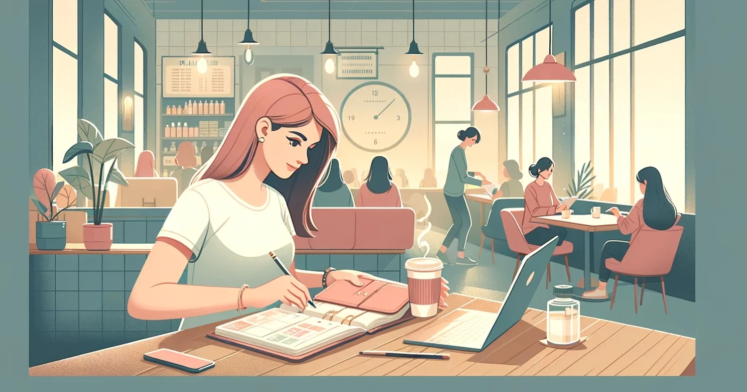 The Best Daily Planner Apps for 2024, Woman in Coffee Shop Tackling Her To-Do List