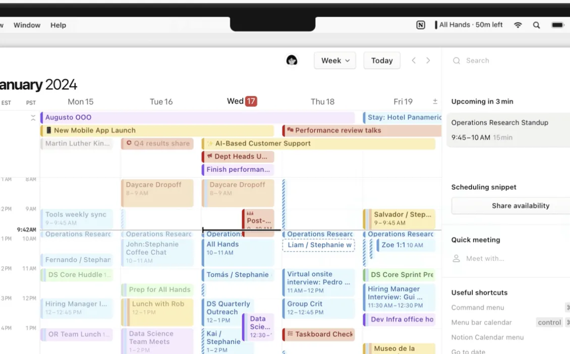 Managing Events in Notion Calendar