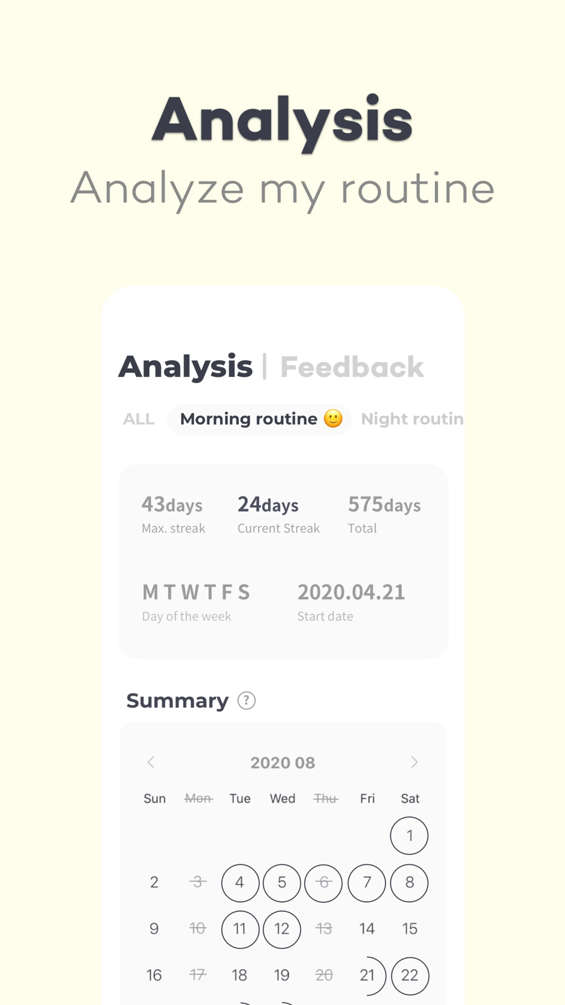 Analyse routines and habits with Routinery.