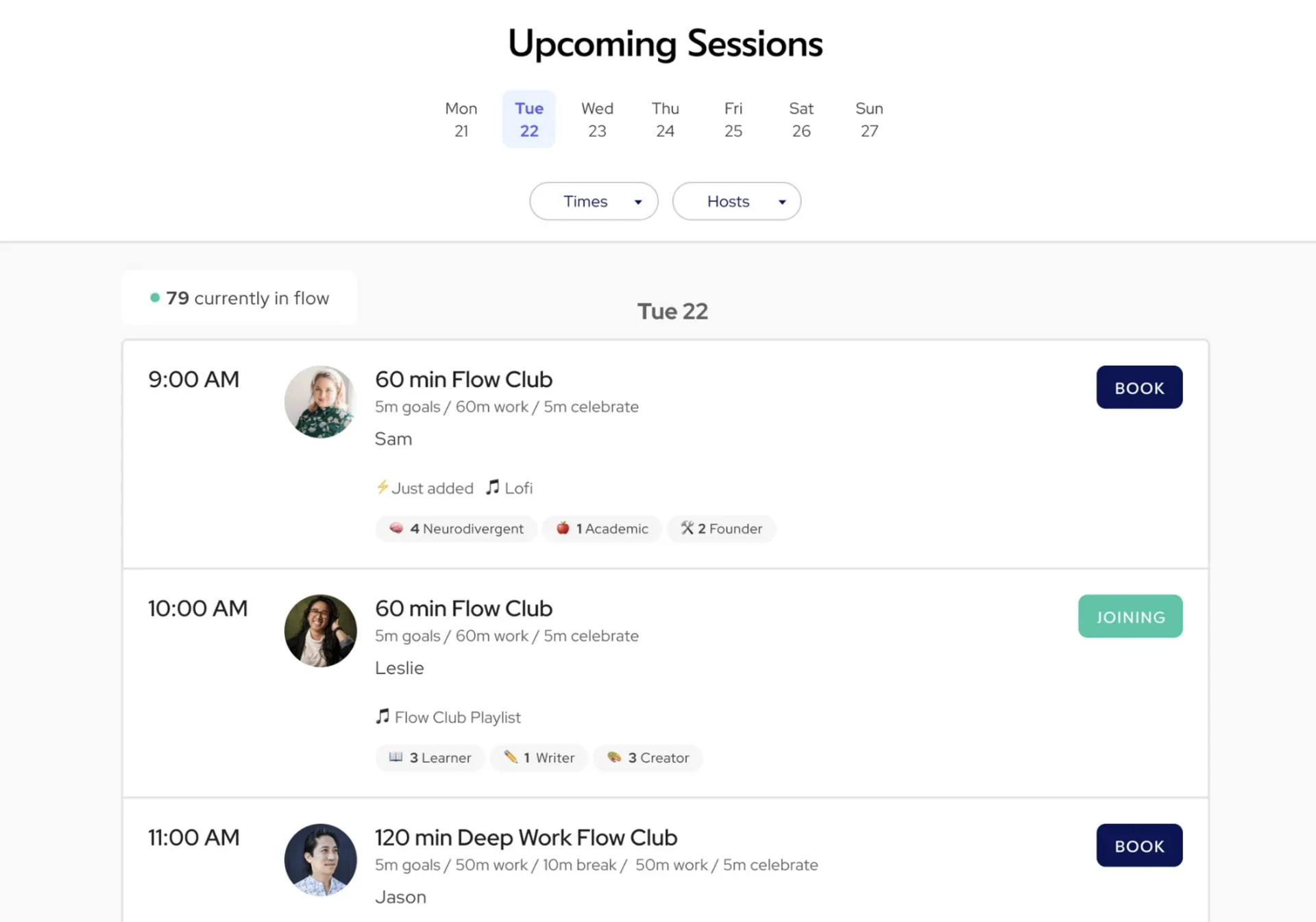 Flow Club, Virtual CoWorking