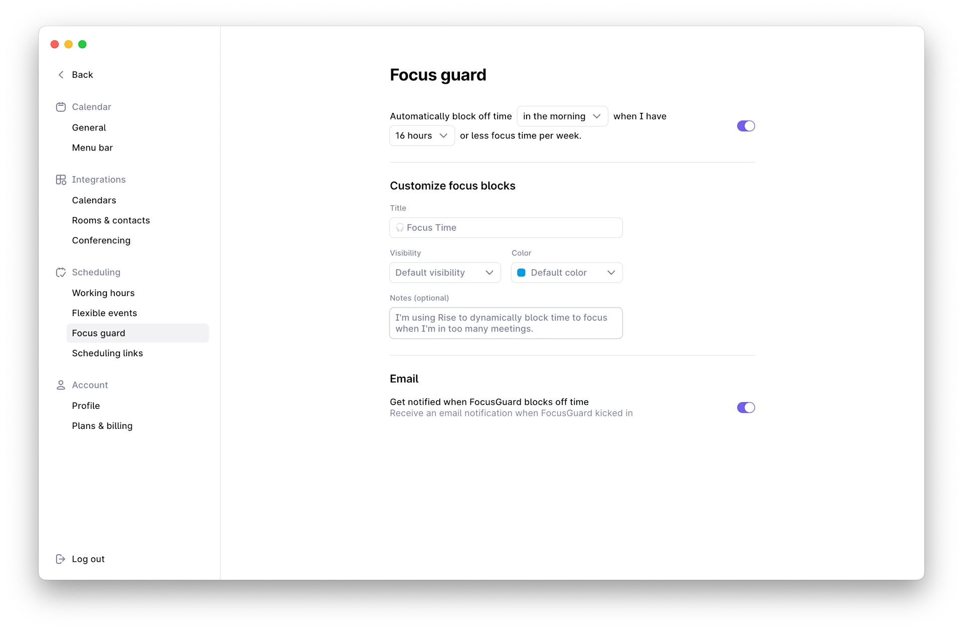 Rise Calendar Review A Great Calendar Application?