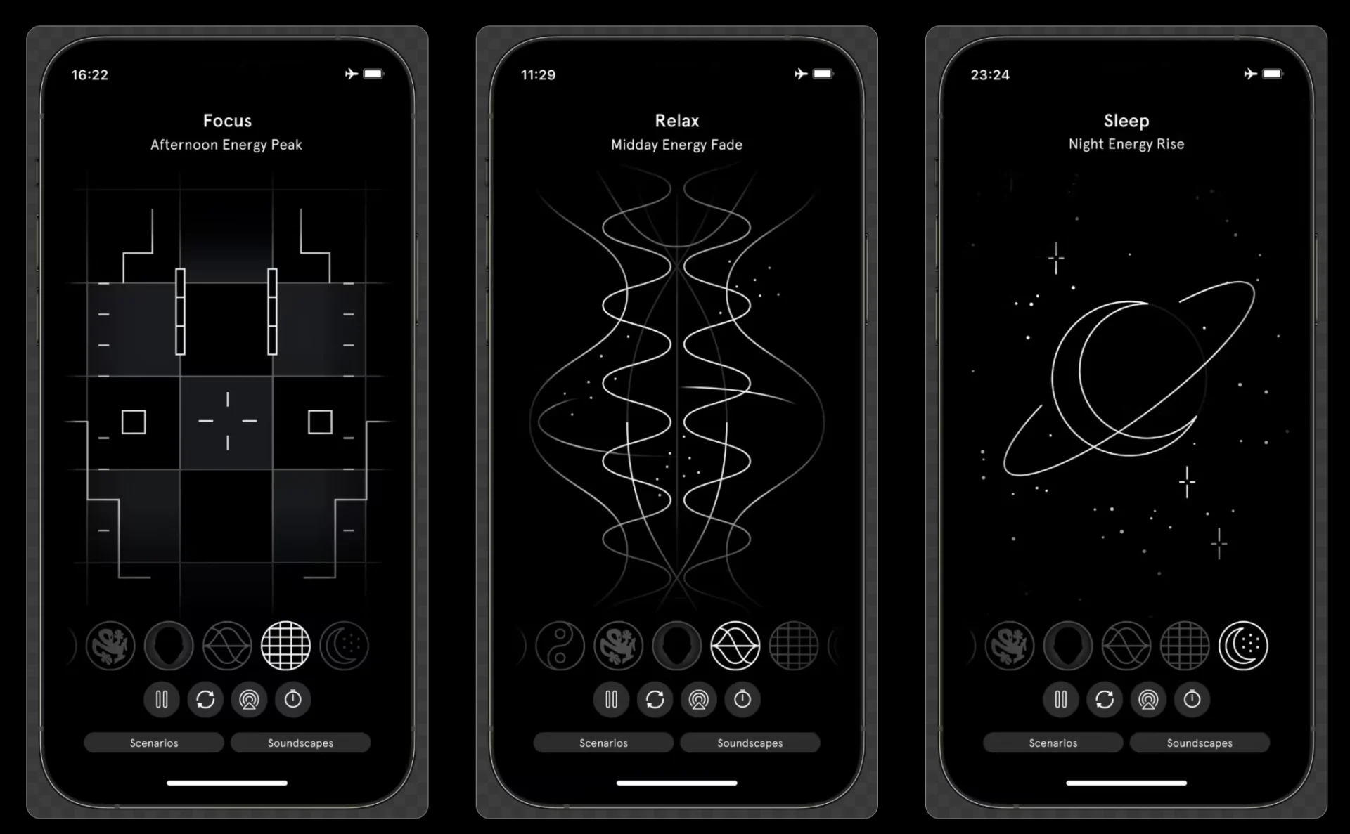 Productive Sound, App Screenshots of Endel