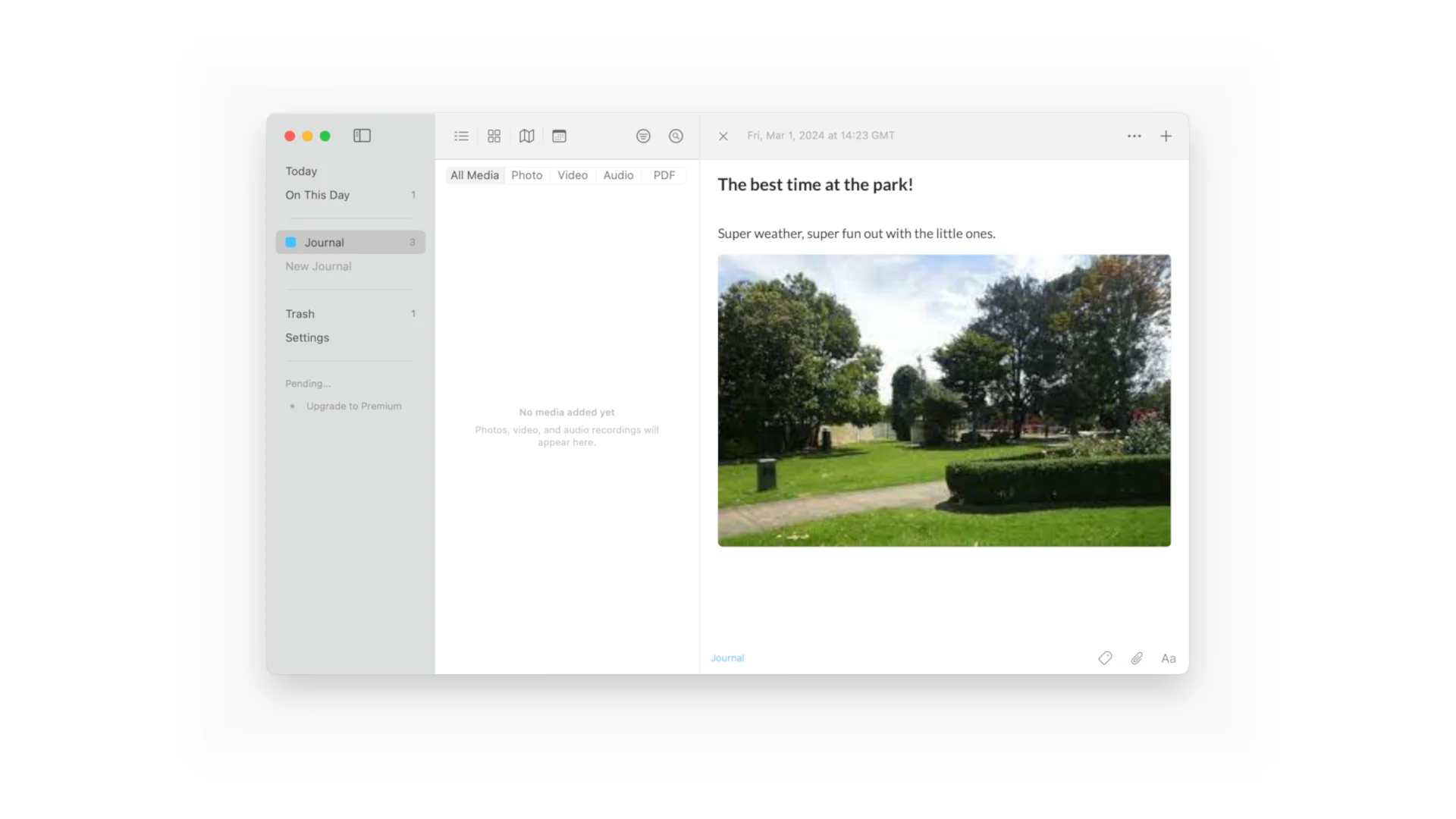 Day One Journal App, Updated February 2024