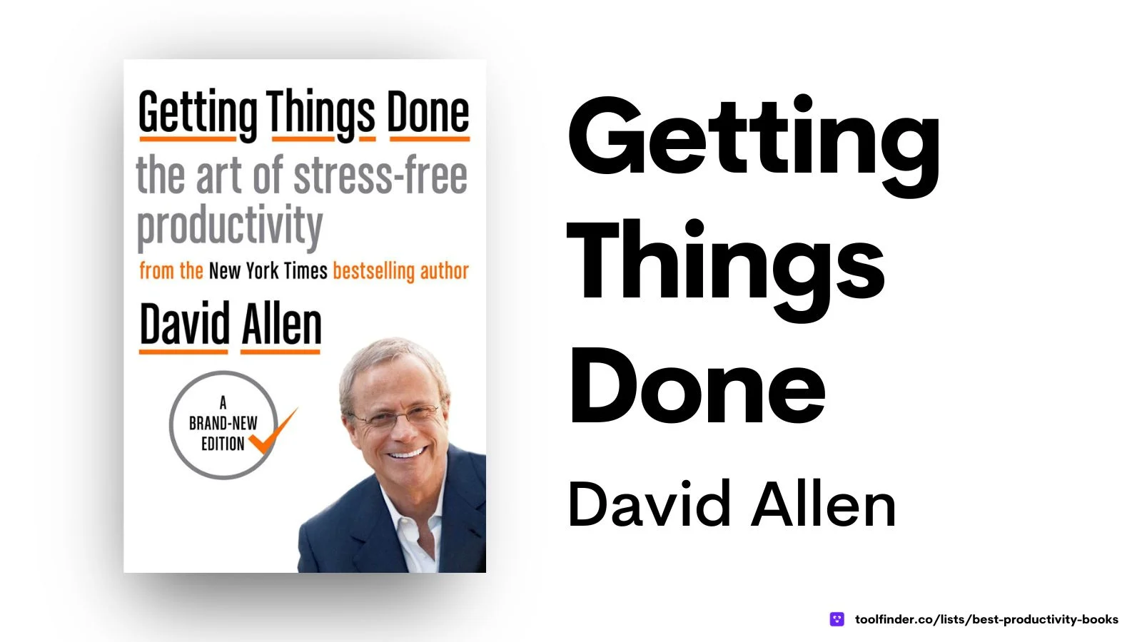 Getting Things Done by David Allen book for boosting productivity with the GTD method.