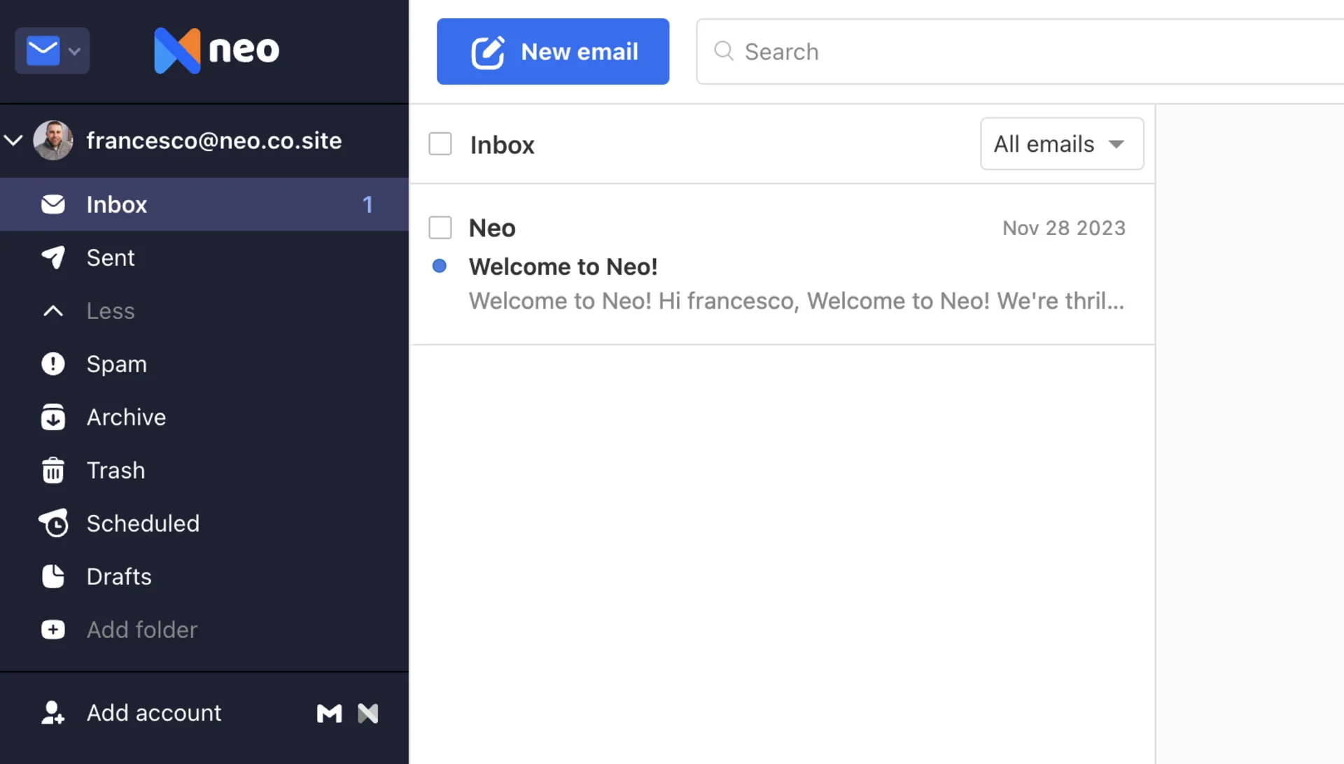 Neo Email App for Business Users