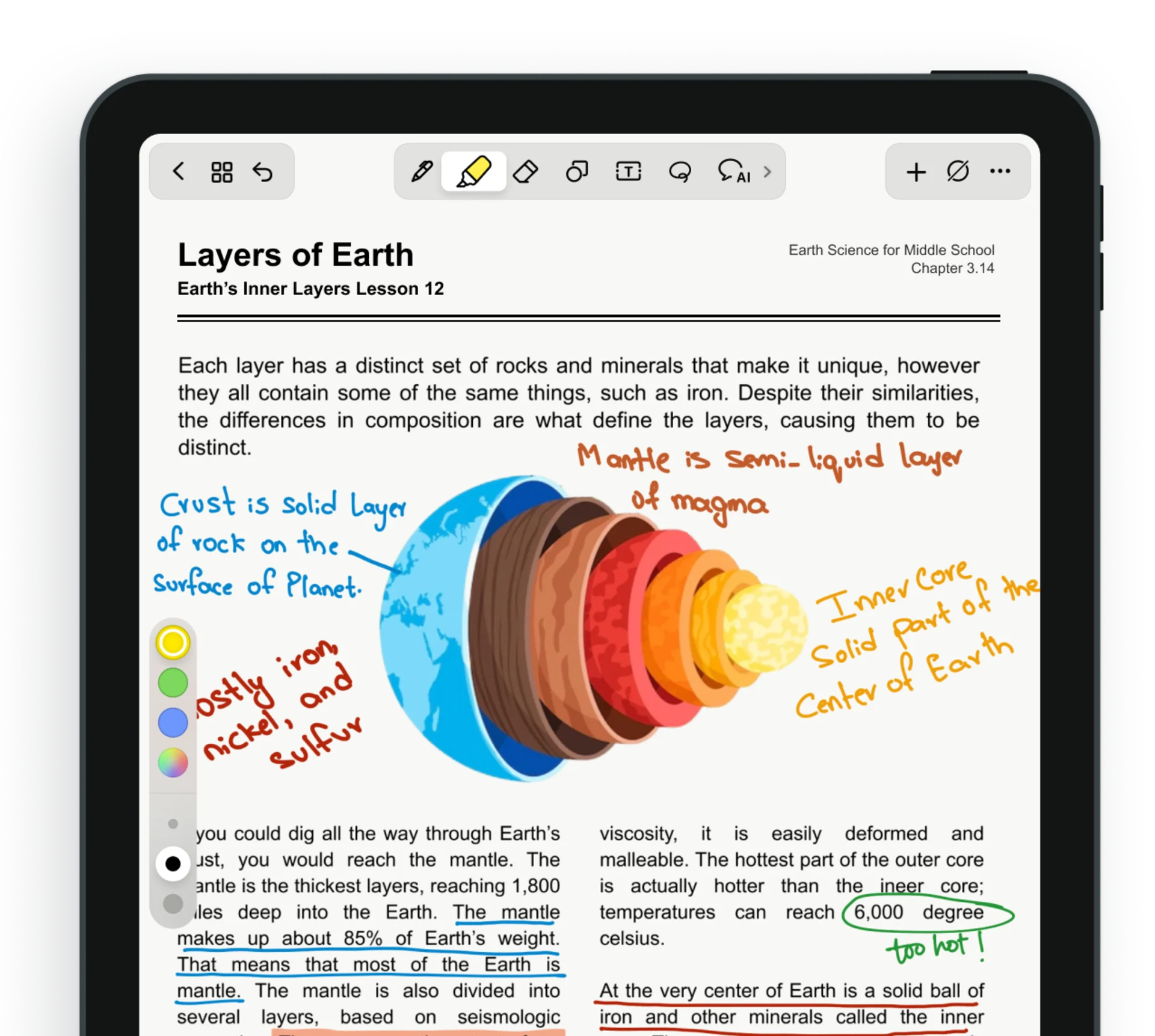 PDF Annotation Noteshelf